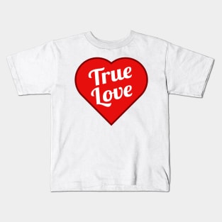 True Love Heart Valentine's Day Kids T-Shirt